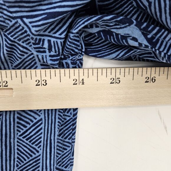Cooke Street Shirt Mens Large Hawaiian Blue Tapa Camp Button Up All Over Print - Picture 8 of 10